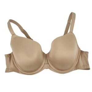 Cacique Nude Underwire Full Coverage Adjustable Strap Back Closure Bra Size 40C